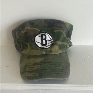 ‘47 Brand Clean Up Green Camouflage Brooklyn Nets Cap